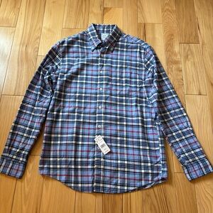 NEW Brooks Brothers The Original Polo Shirt Plaid Cotton Button Front Shirt